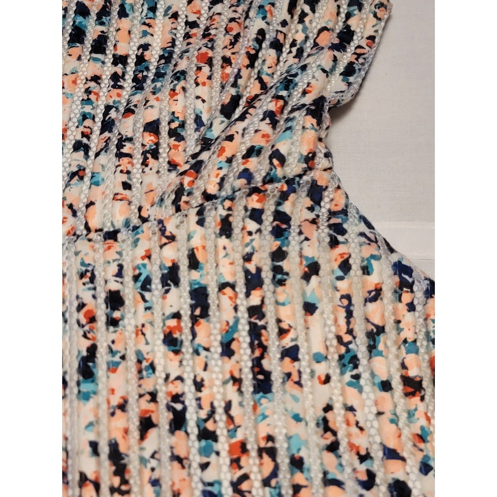 Apartment 9 Size 10 Mesh Fit & Flare Dress Lined Sleeveless V-Neck Career - Picture 6 of 13